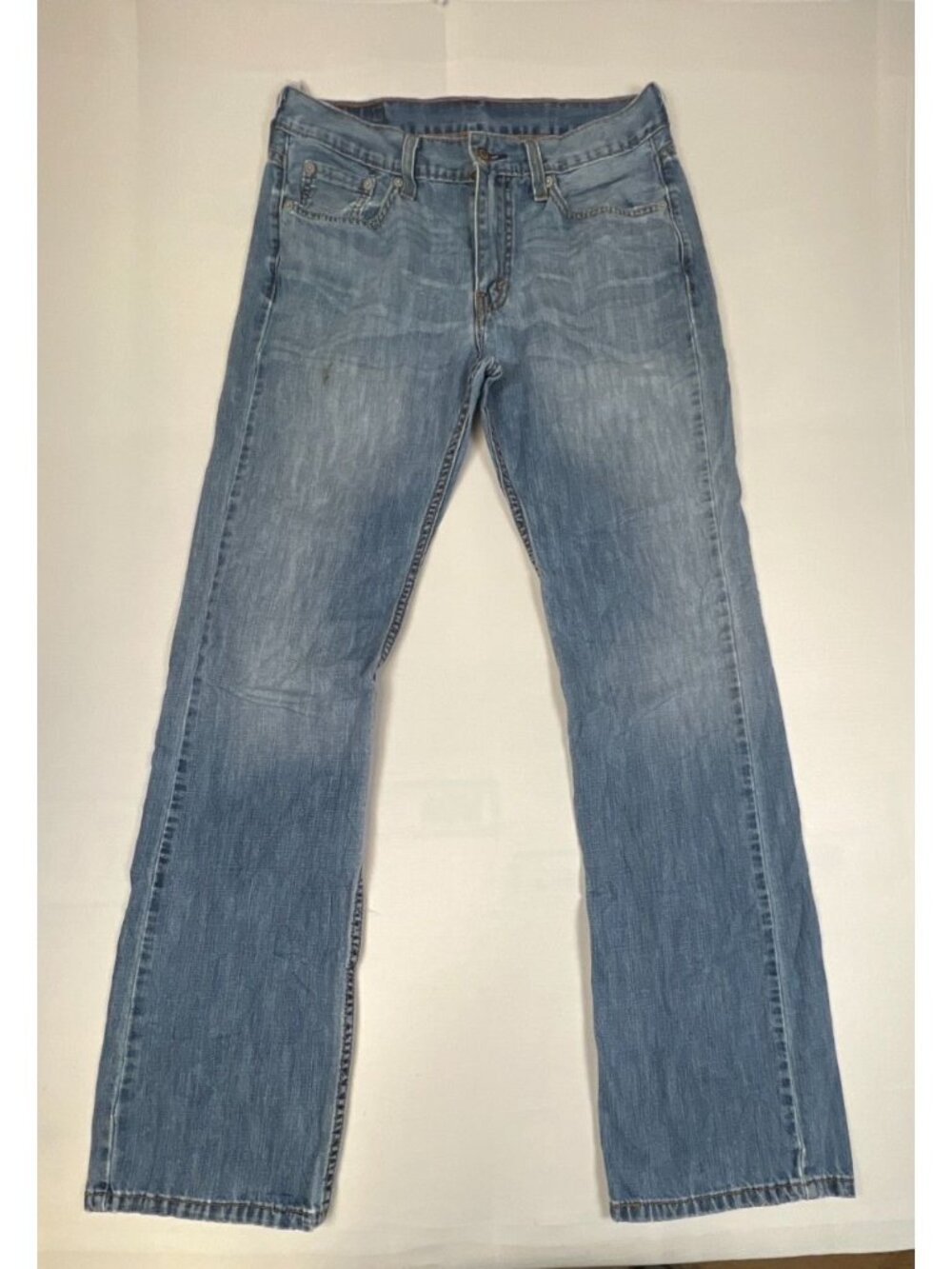 Levi's 527 Men 30 34 Inseam Blue Light Wash WaterLess Slim Bootcut Denim Jeans